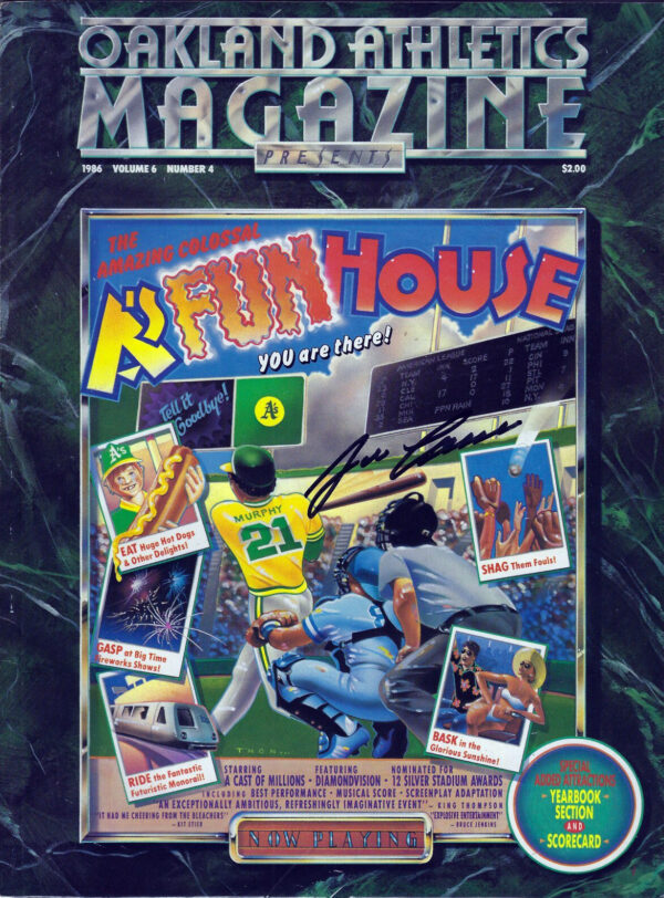 1986 Oakland Athletics program