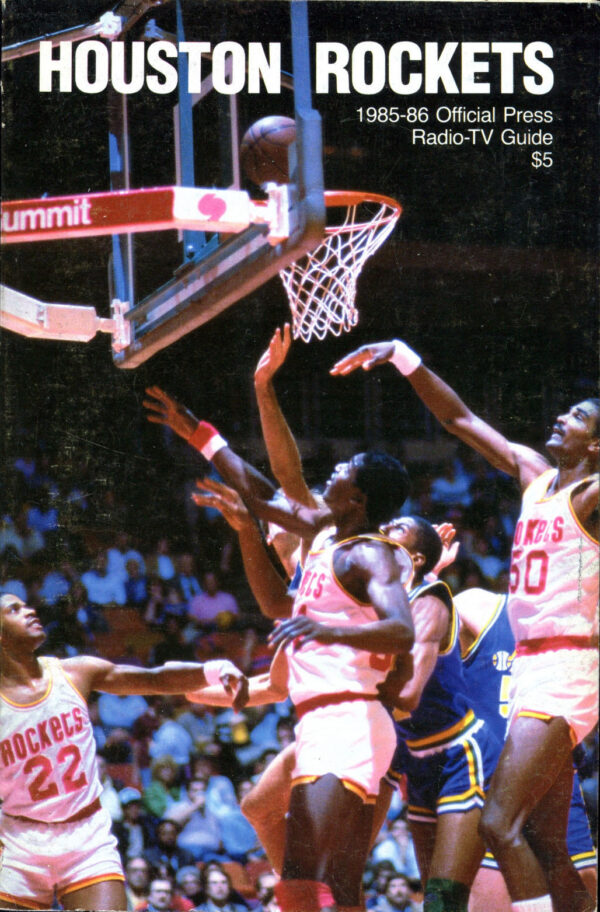 1985-86 Houston Rockets media guide