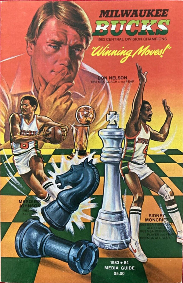 1983-84 Milwaukee Bucks media guide
