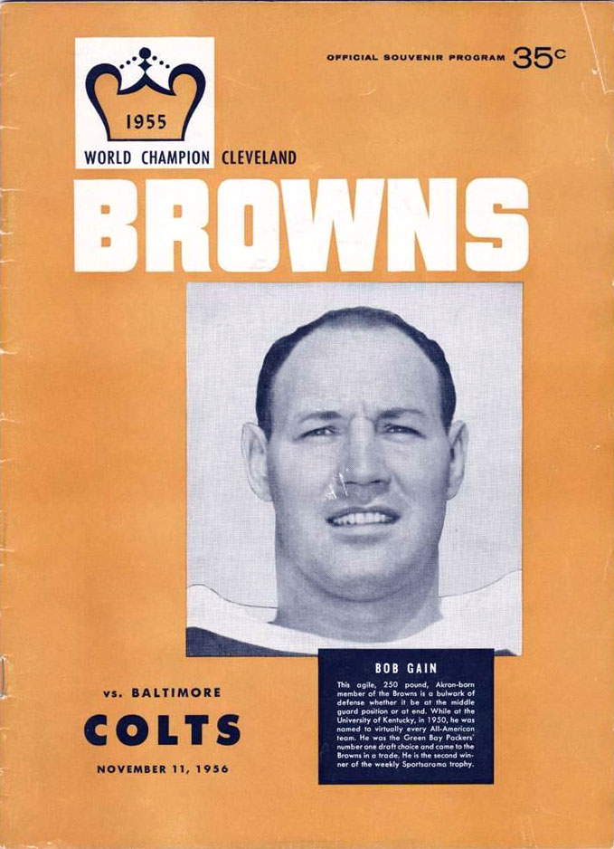 Cleveland Browns vs. Baltimore Colts (November 11, 1956)