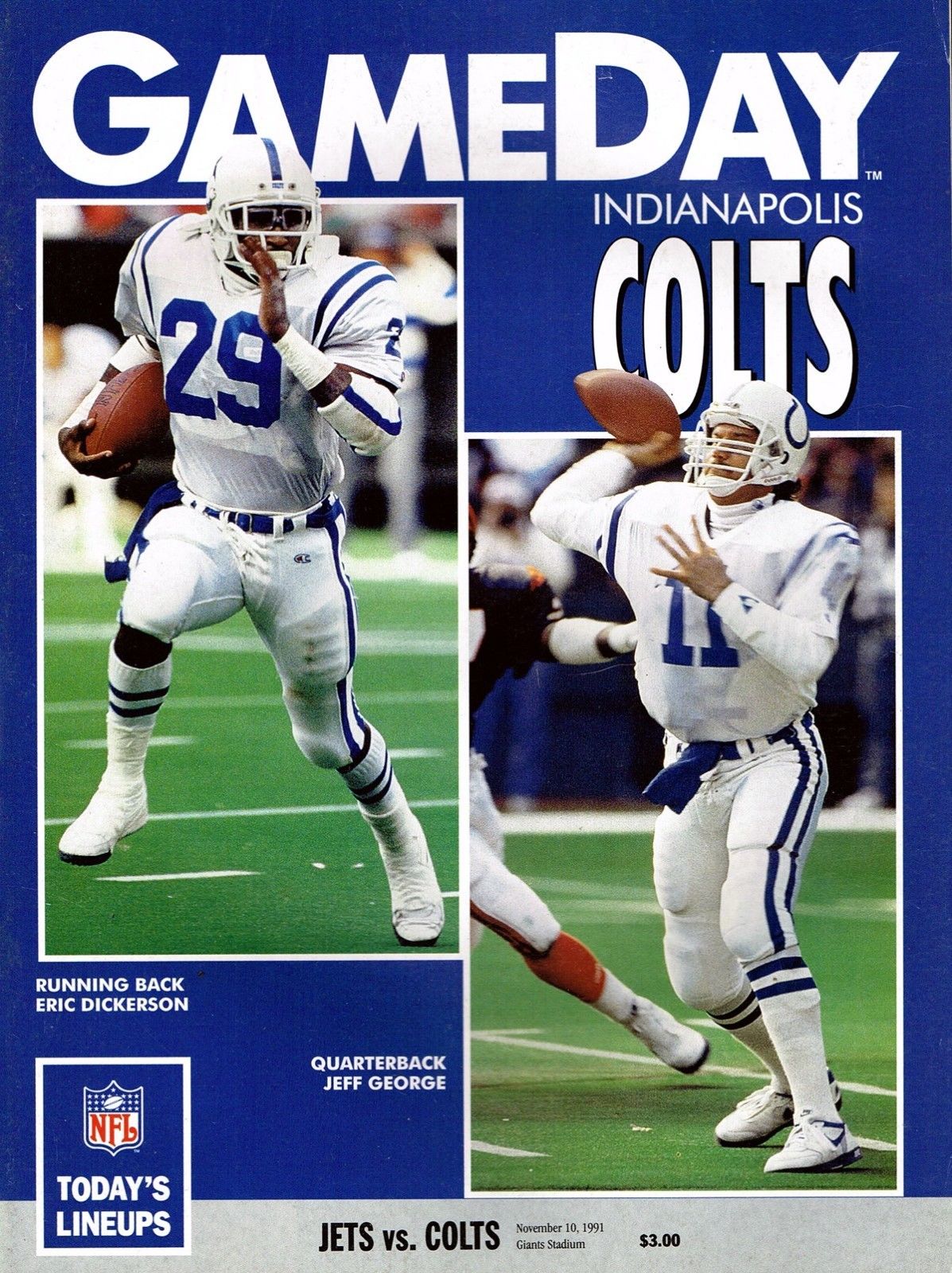 New York Jets vs. Indianapolis Colts (November 10, 1991)