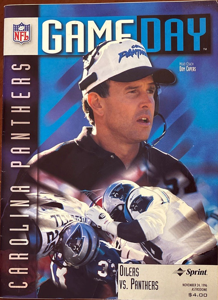 Houston Oilers vs. Carolina Panthers (November 24, 1996)