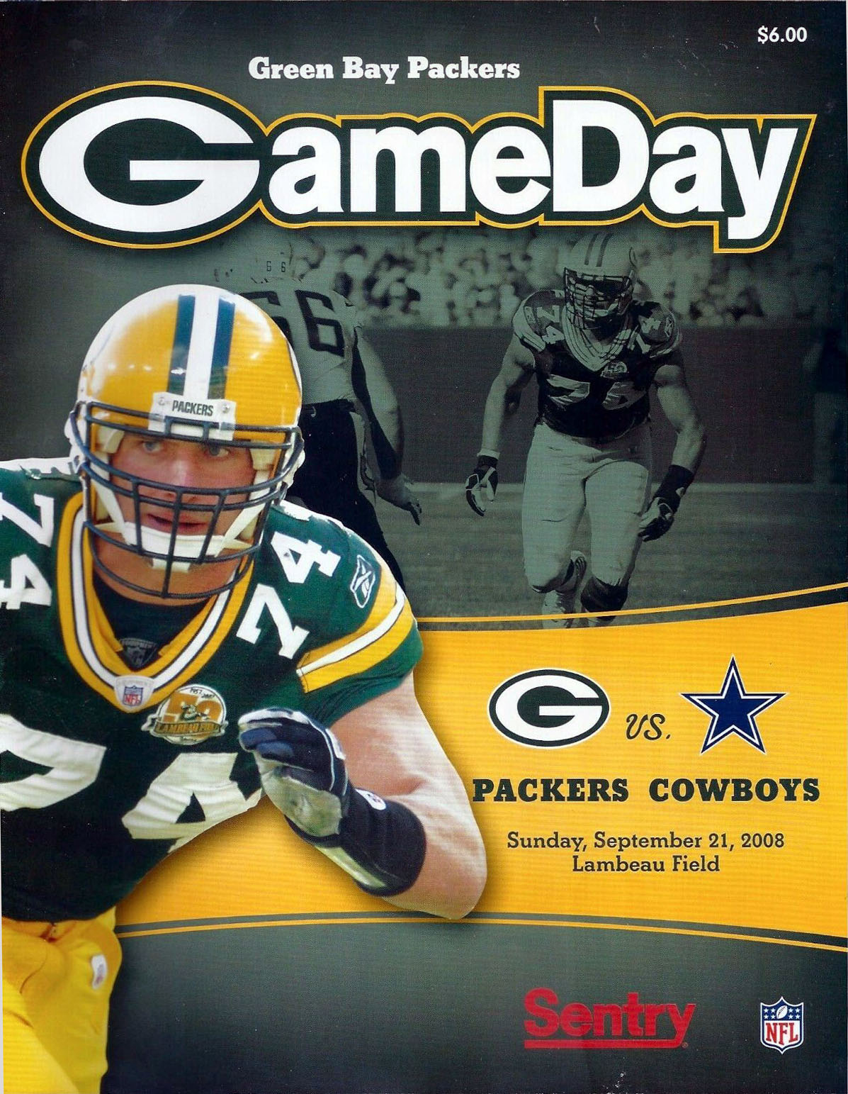 Green Bay Packers vs. Dallas Cowboys (September 21, 2008)