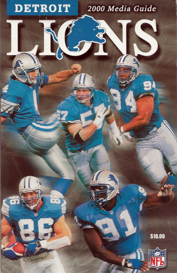 2000 Detroit Lions media guide