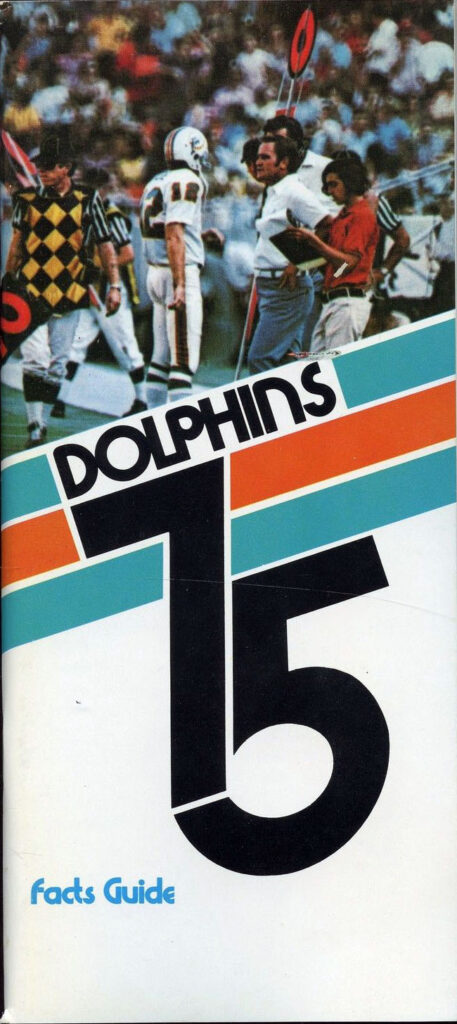 1975 Miami Dolphins media guide