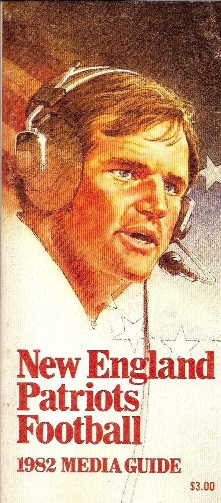 1982 New England Patriots media guide