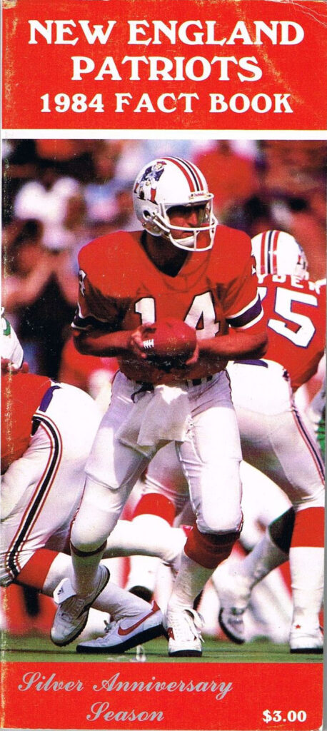 1984 New England Patriots media guide