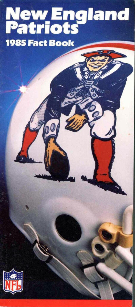 1985 New England Patriots media guide