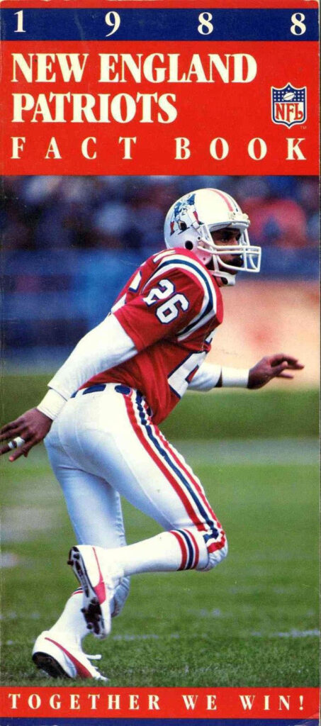 1988 New England Patriots media guide