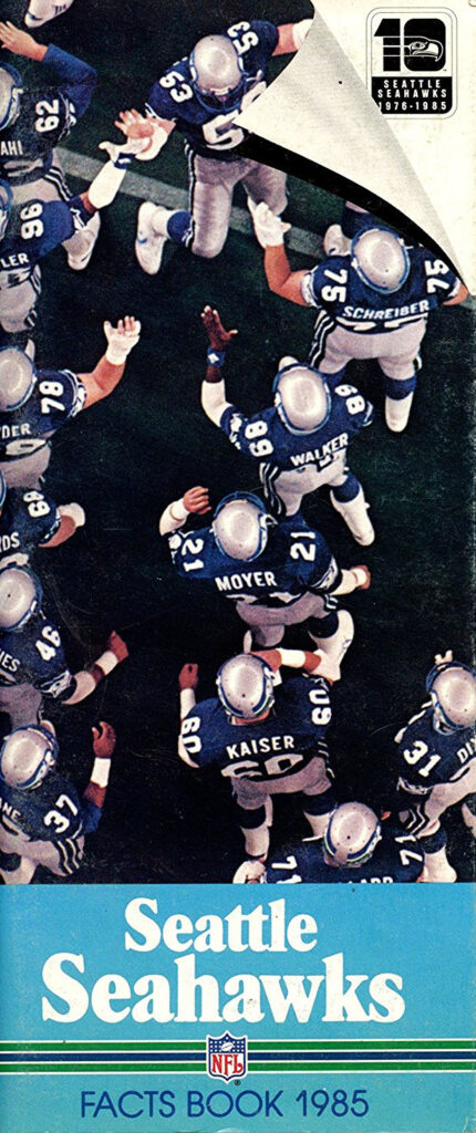 1985 Seattle Seahawks media guide