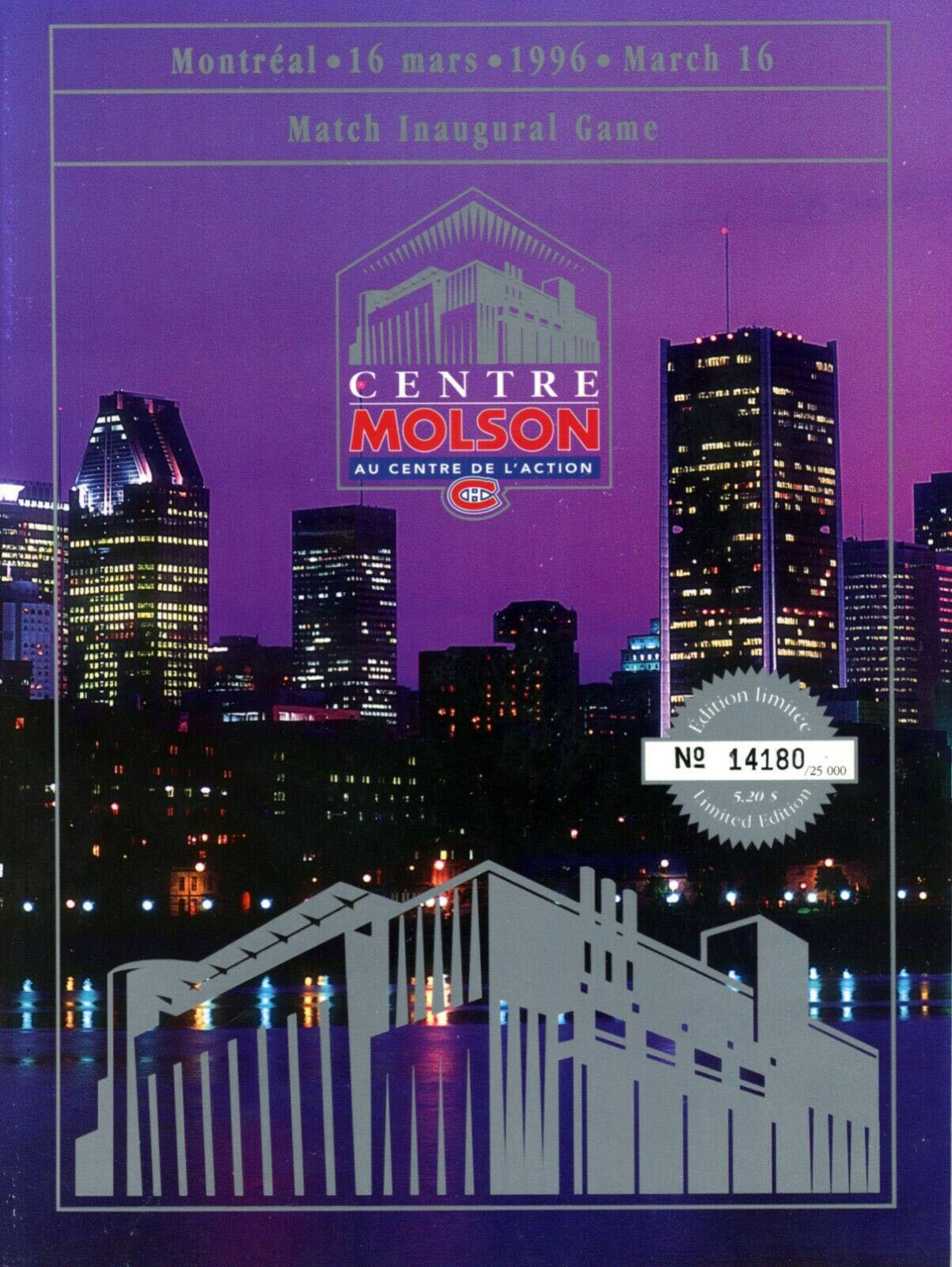 1995-96 Montreal Canadiens program