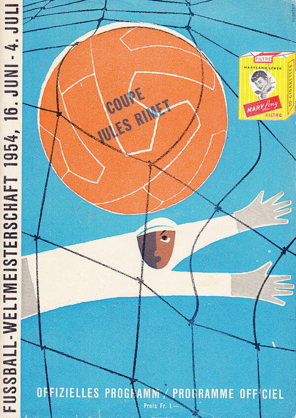 1954 FIFA World Cup program
