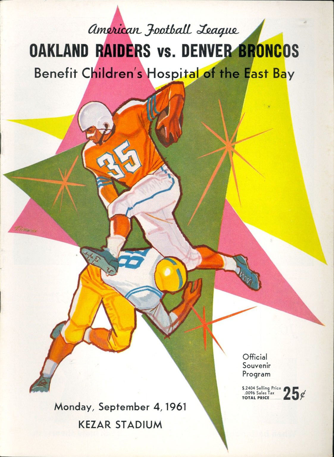 Oakland Raiders vs. Denver Broncos (September 4, 1961)