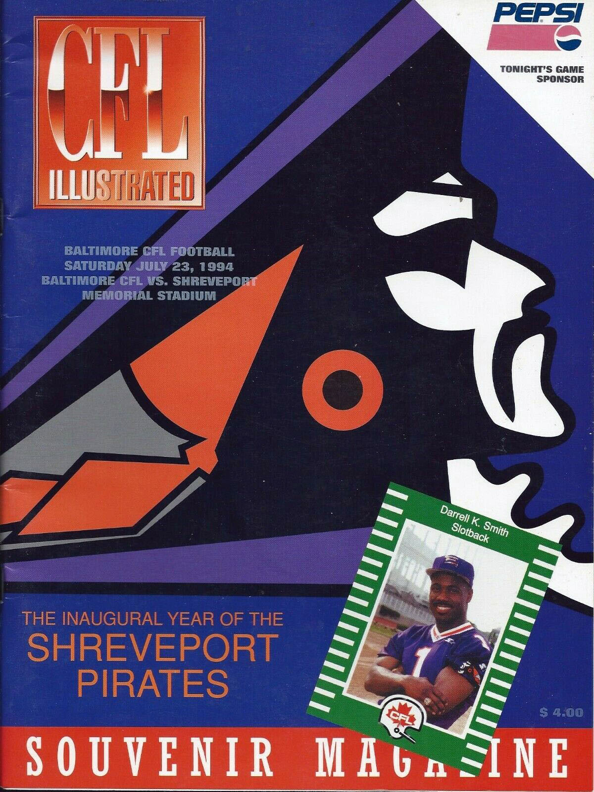 Baltimore Football Club vs. Shreveport Pirates (July 23, 1994)