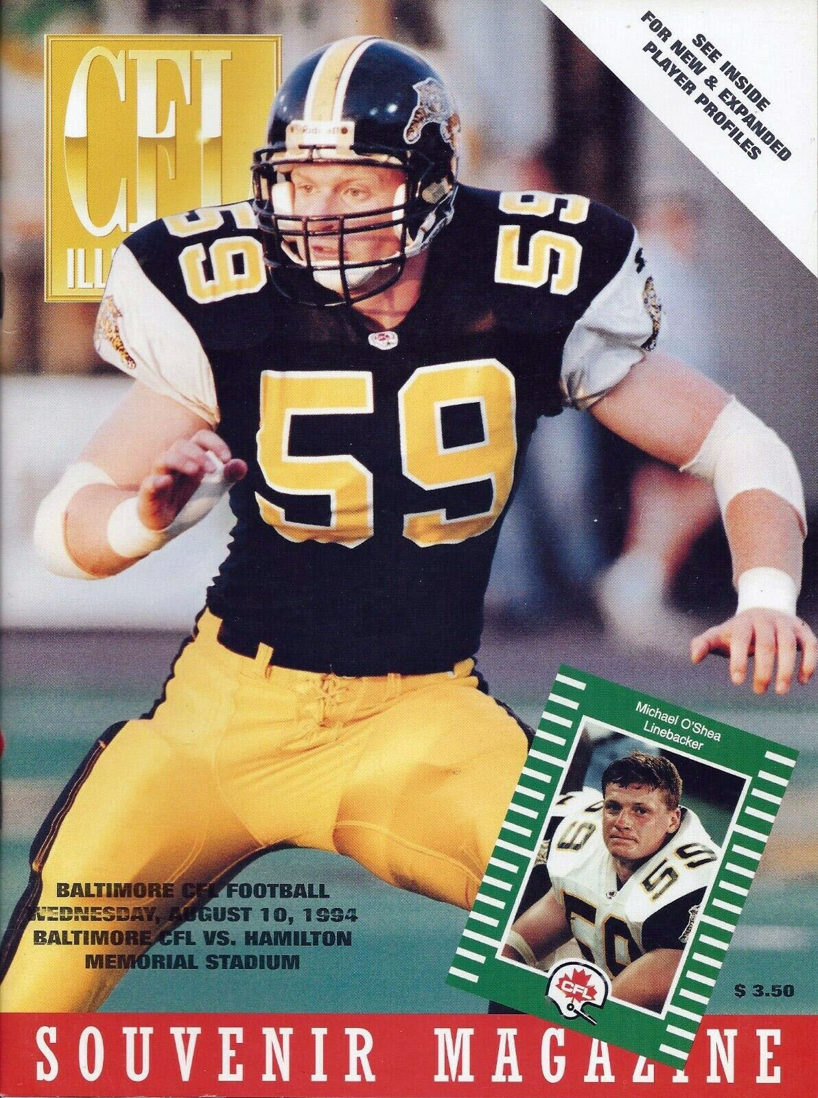 Baltimore Football Club vs. Hamilton Tiger-Cats (August 10, 1994)