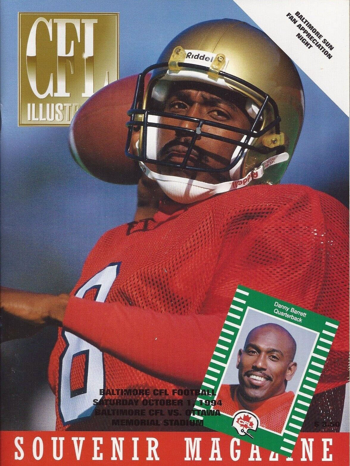 Baltimore Football Club vs. Ottawa Rough Riders (October 1, 1994)