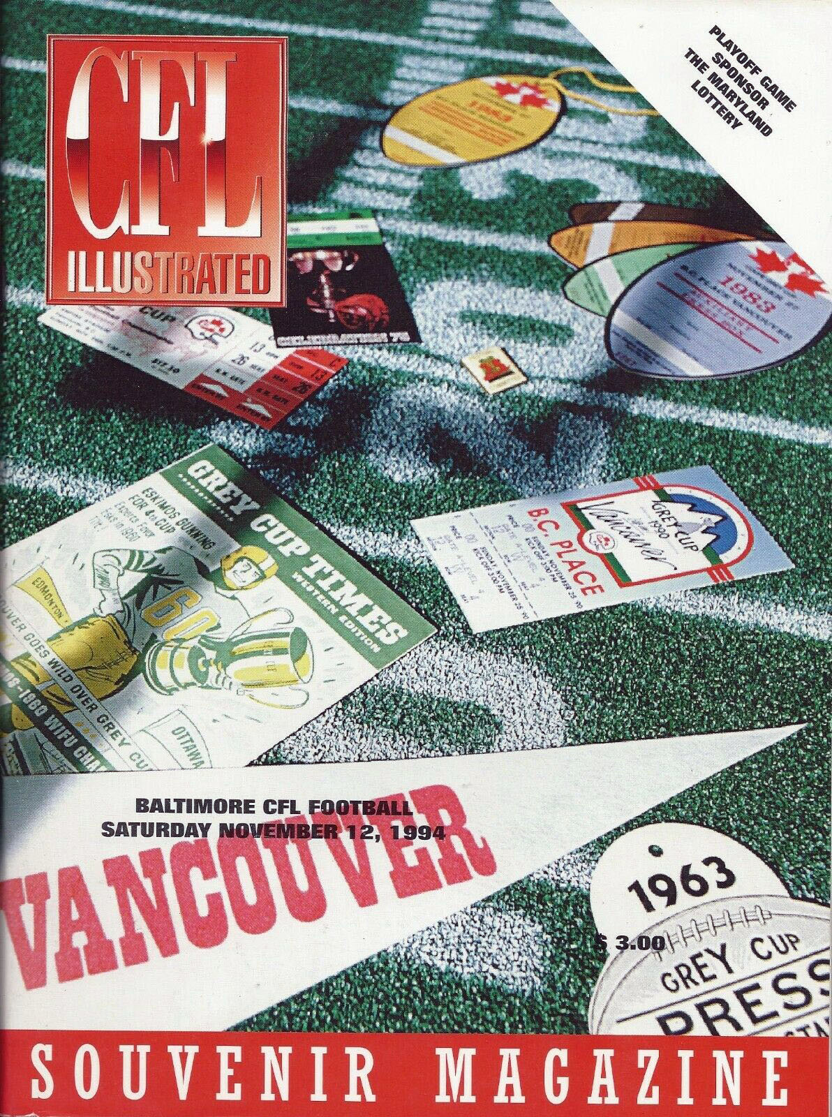 Baltimore Football Club vs. Toronto Argonauts (November 12, 1994)