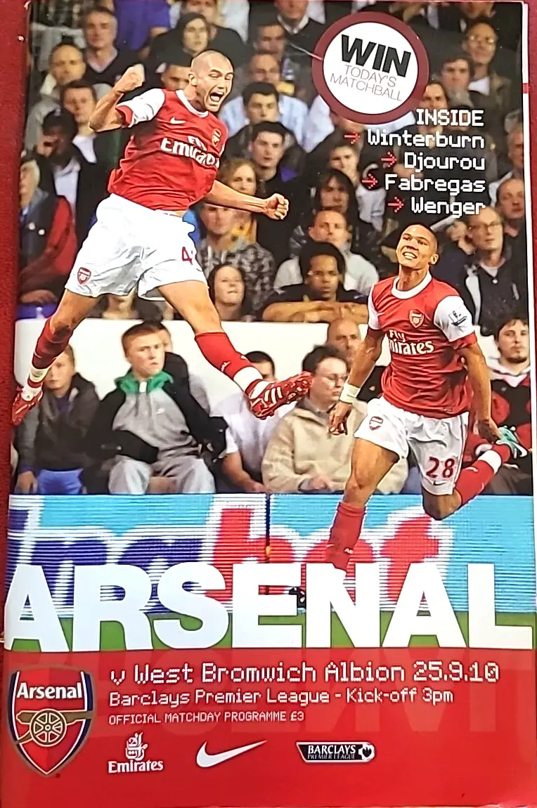 Arsenal vs. West Bromwich Albion (September 25, 2010)