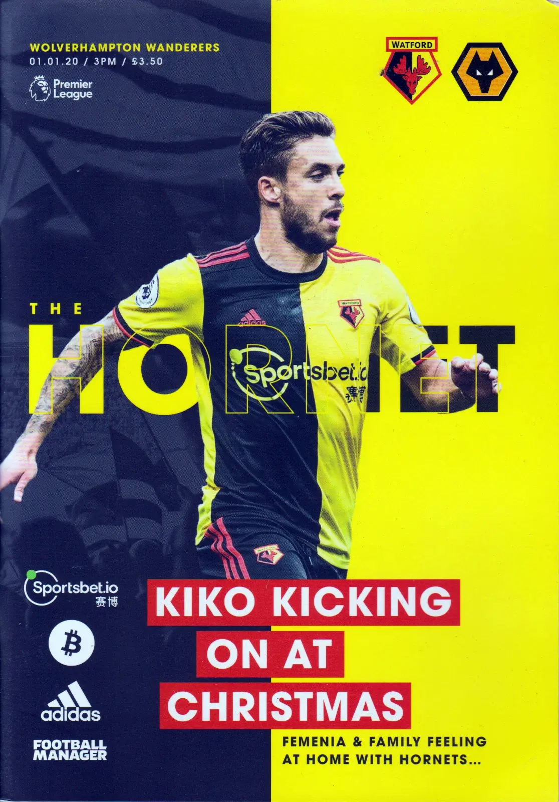 Watford vs. Wolverhampton Wanderers (January 1, 2020)