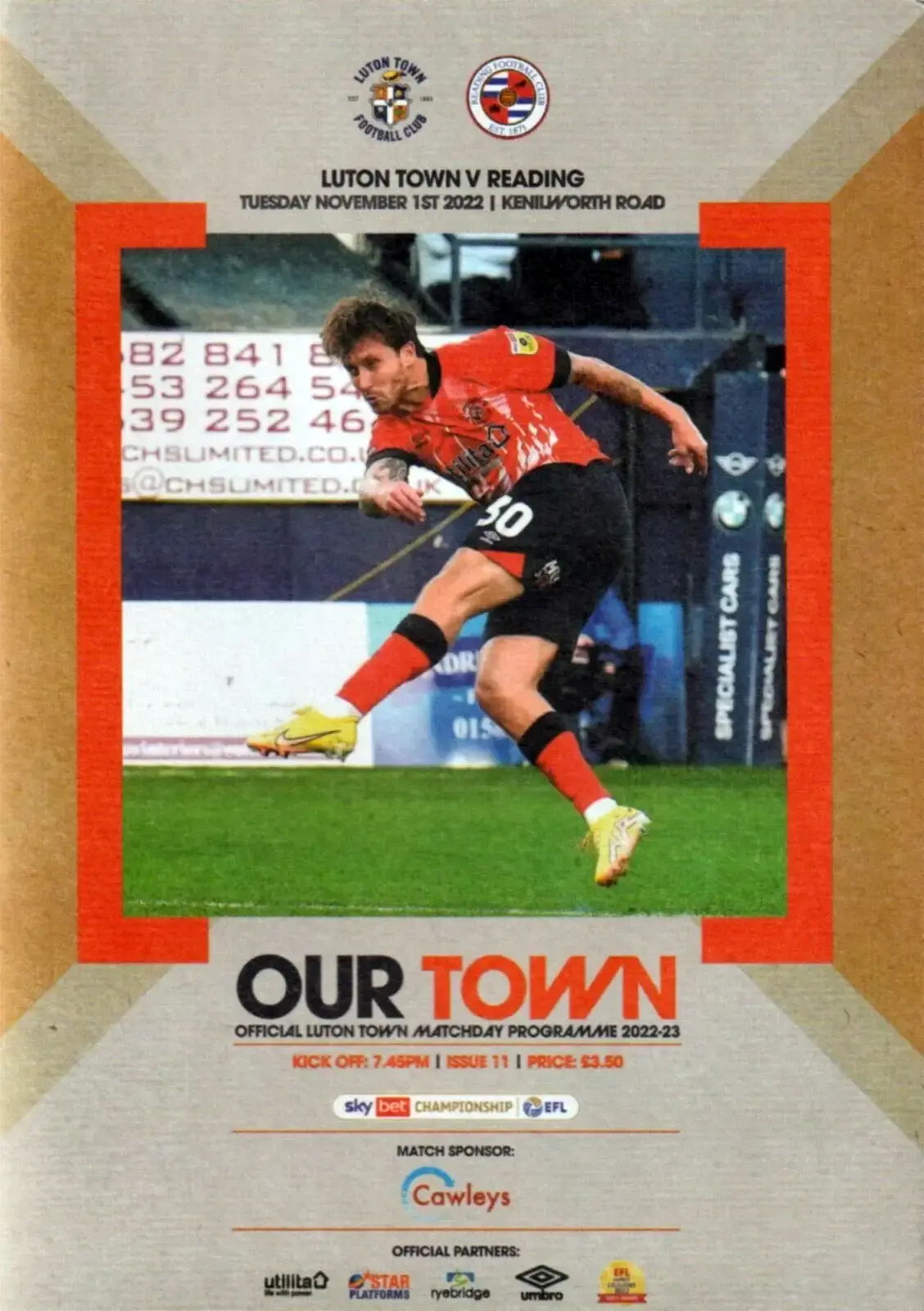 Luton Town vs. Reading (November 1, 2022)