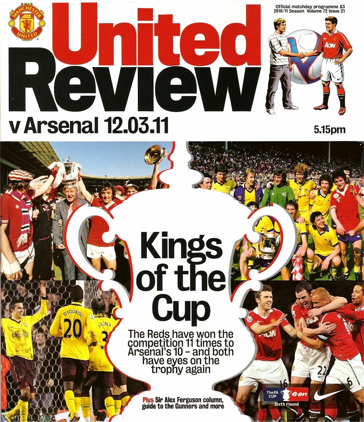 Manchester United	vs. Arsenal (March 12, 2011)
