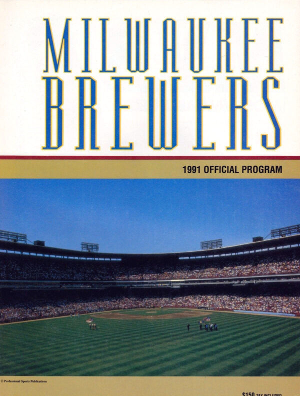 1991 Milwaukee Brewers program