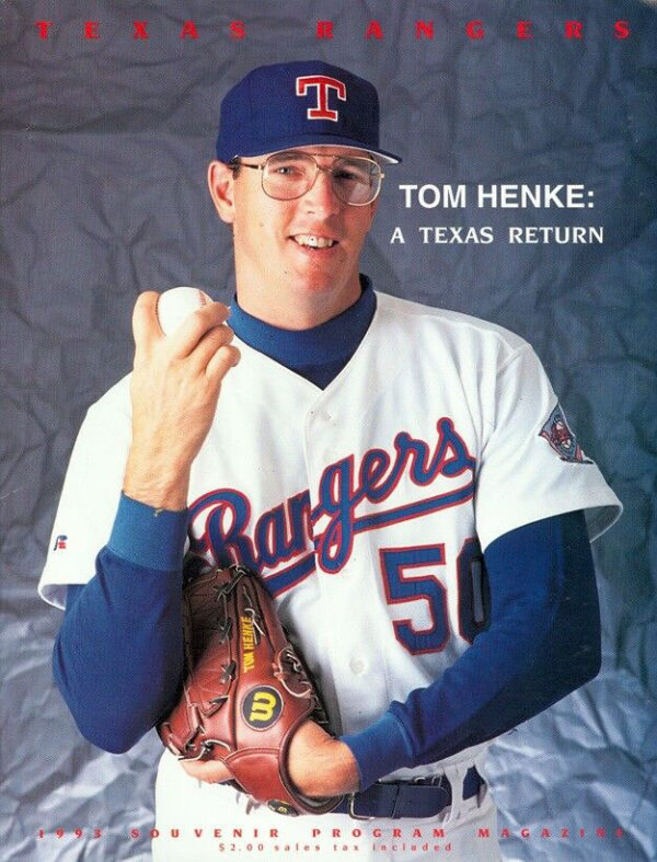 1993 Texas Rangers program