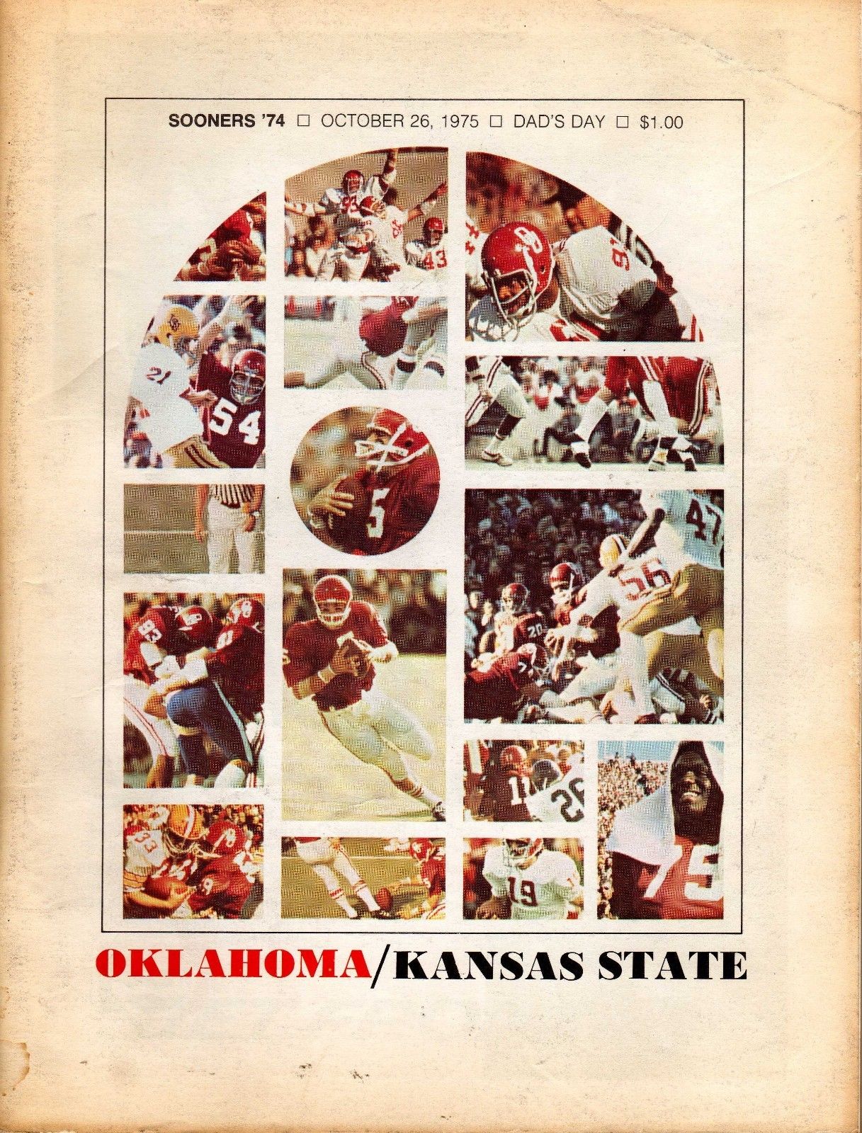 Oklahoma Sooners vs. Kansas State Wildcats (October 26, 1974)