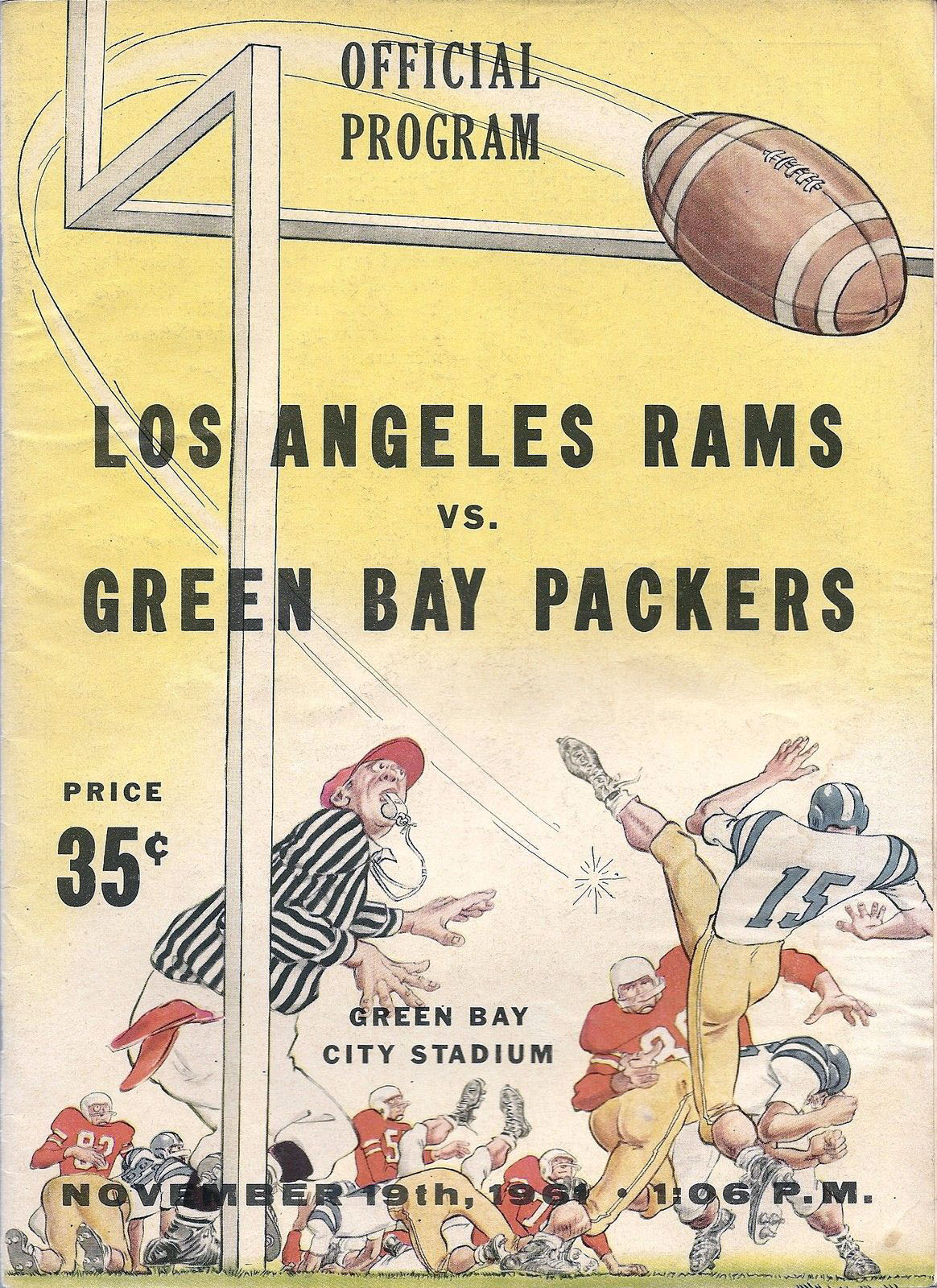 Green Bay Packers vs. Los Angeles Rams (November 19, 1961)