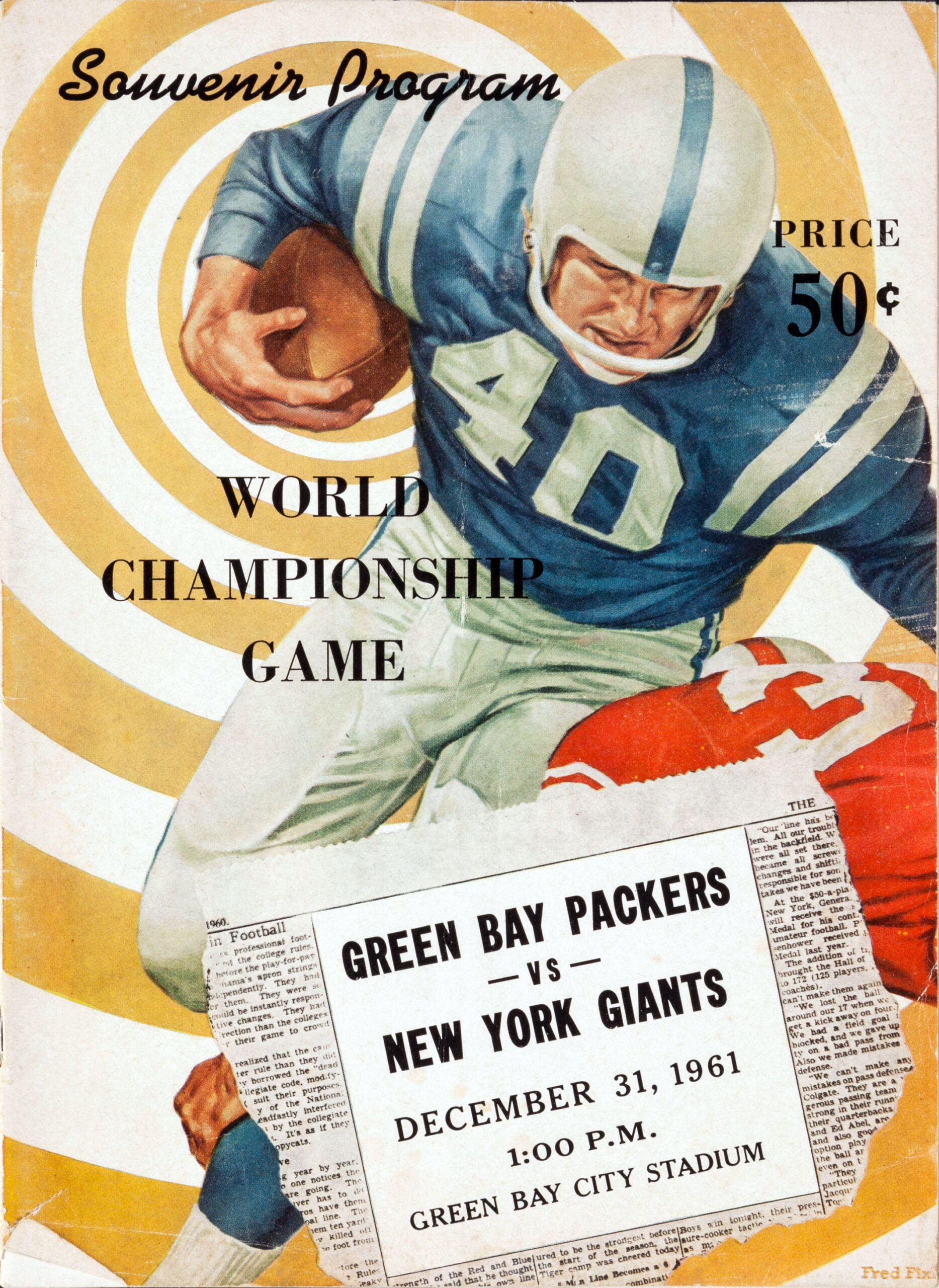 Green Bay Packers vs. New York Giants (December 31, 1961)