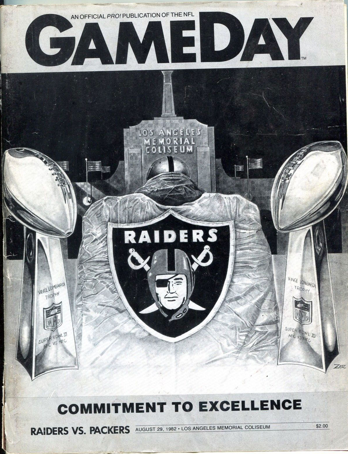 Los Angeles Raiders vs. Green Bay Packers (August 29, 1982)