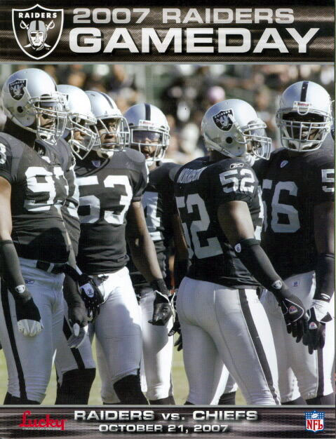 Oakland Raiders vs. Kansas City Chiefs (October 21, 2007)