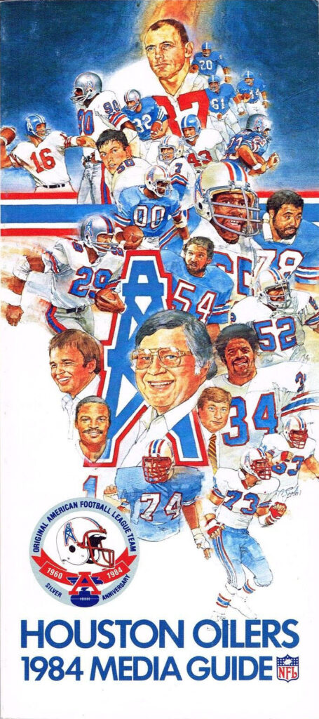 1984 Houston Oilers media guide