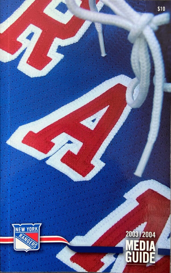 2003-04 New York Rangers media guide