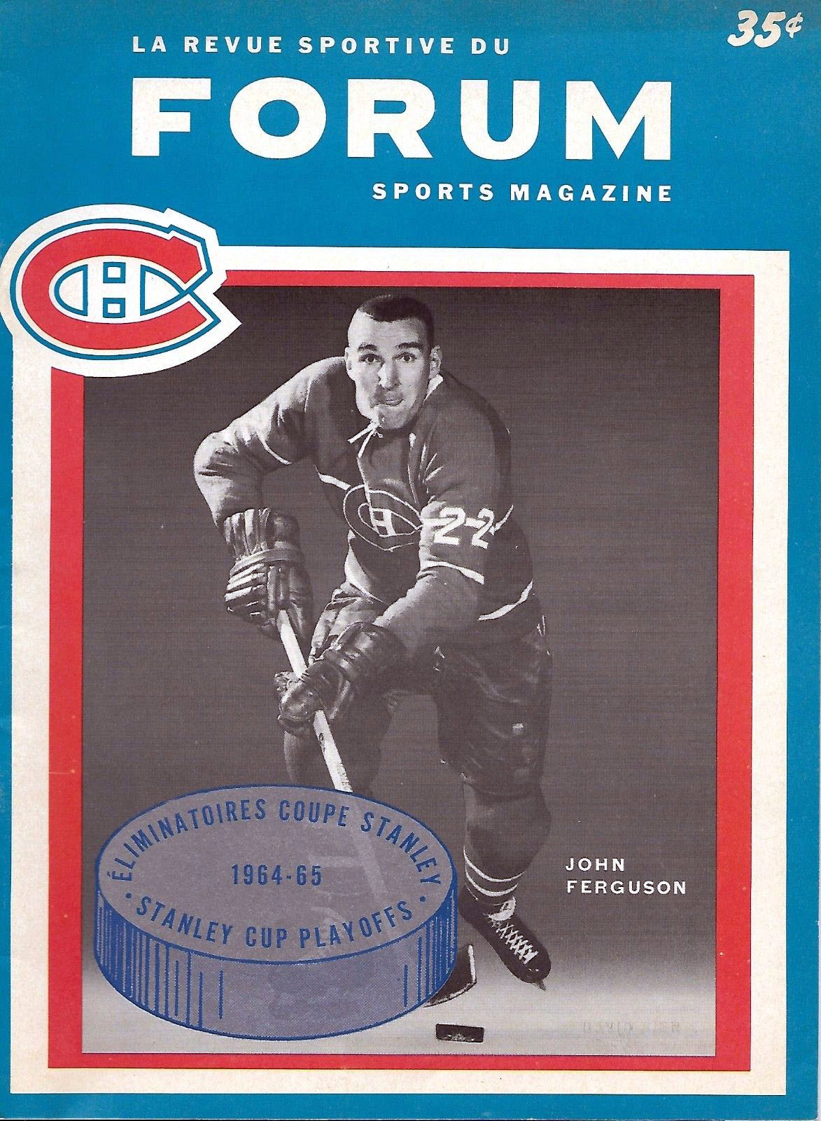 1964-65 Montreal Canadiens playoff program
