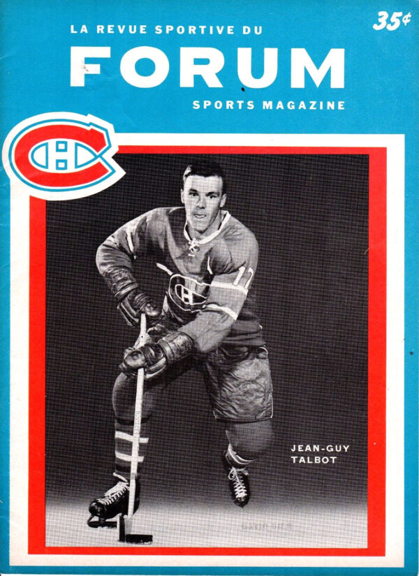 1964-65 Montreal Canadiens program