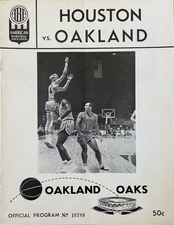 1967-68 Oakland Oaks program