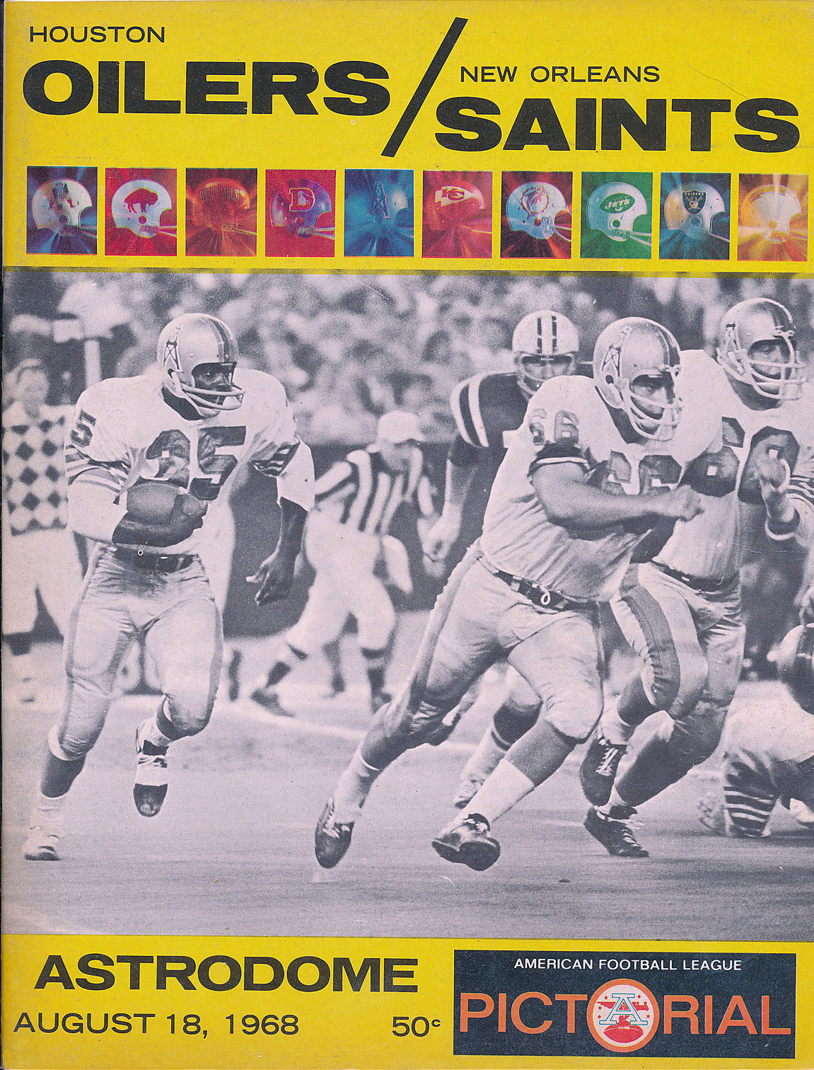 Houston Oilers vs. New Orleans Saints (August 18, 1968)