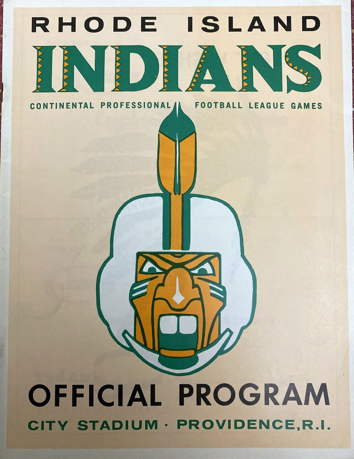 1965 Rhode Island Indians program