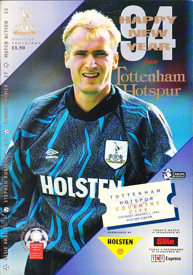 Tottenham Hotspur vs. Coventry City (January 1, 1994)