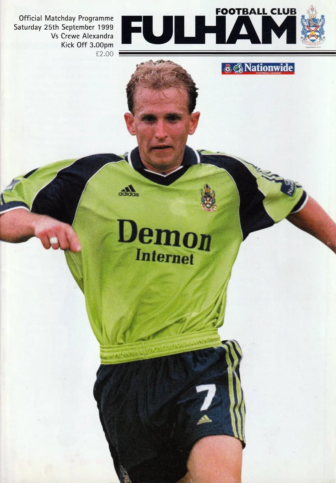 Fulham vs. Crewe Alexandra (September 25, 1999)