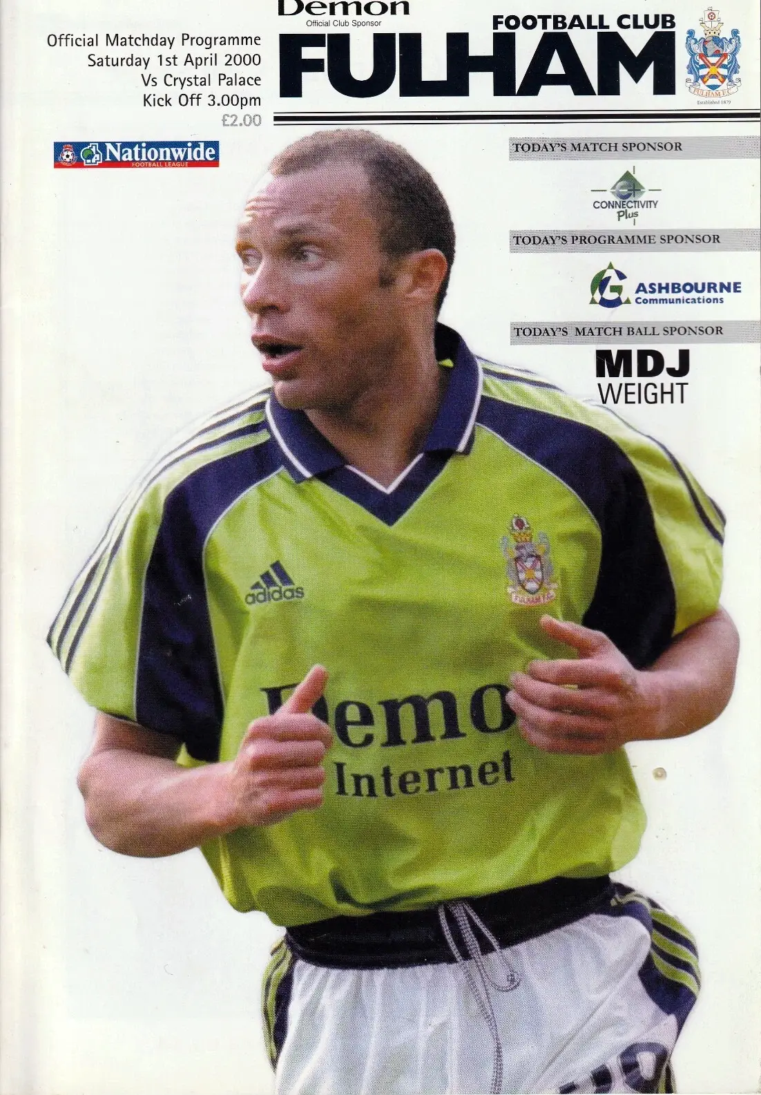 Fulham vs. Crystal Palace (April 1, 2000)