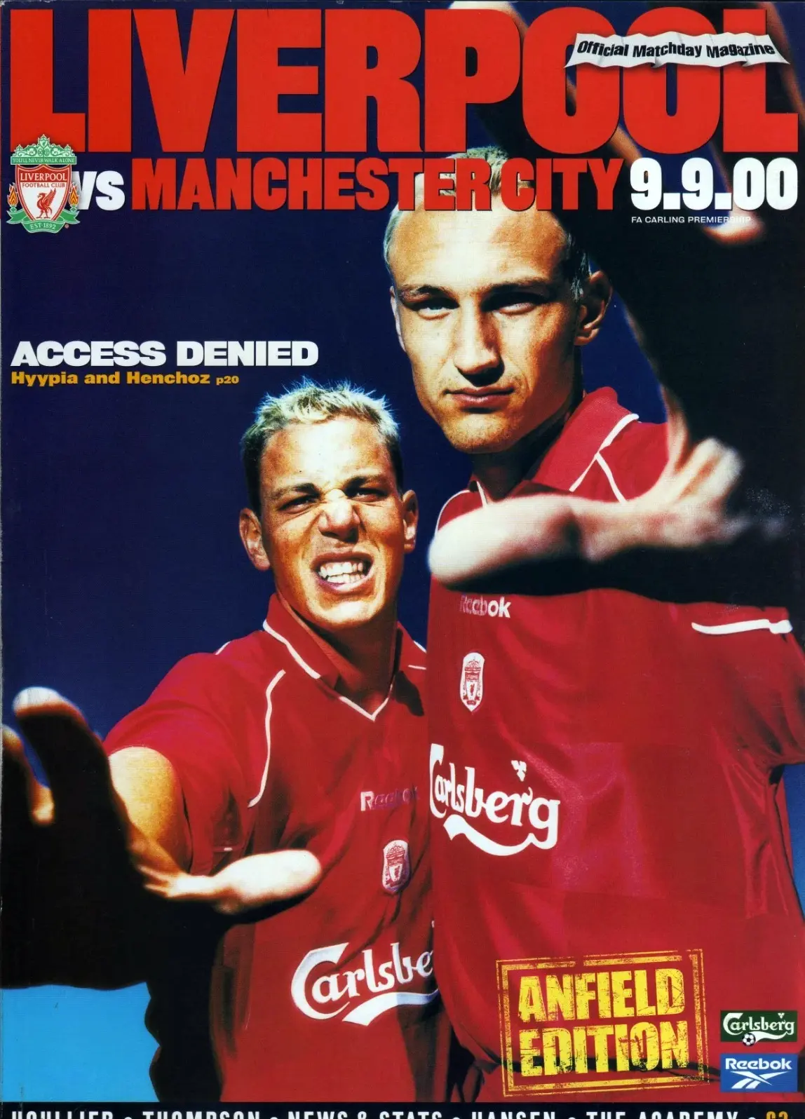 Liverpool vs. Manchester City (September 9, 2000)