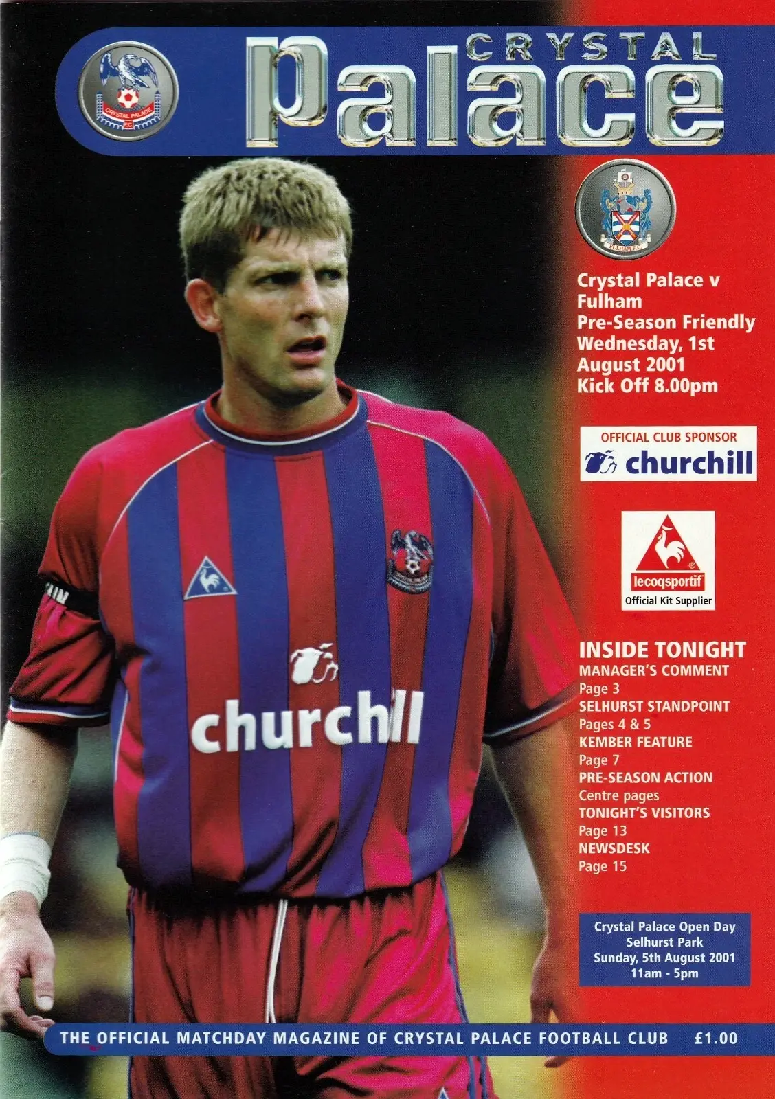 Crystal Palace vs. Fulham (August 1, 2001)