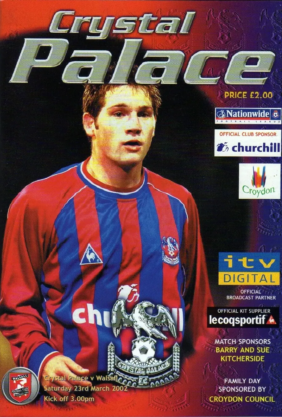 Crystal Palace vs. Walsall (March 23, 2002)
