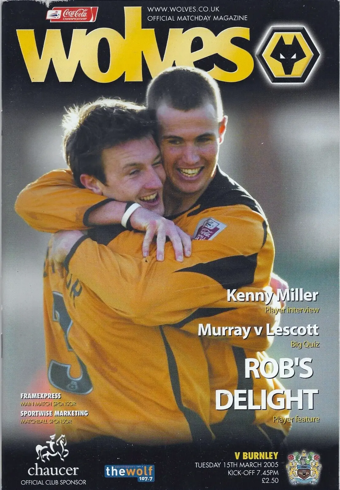 Wolverhampton Wanderers vs. Burnley (March 15, 2005)