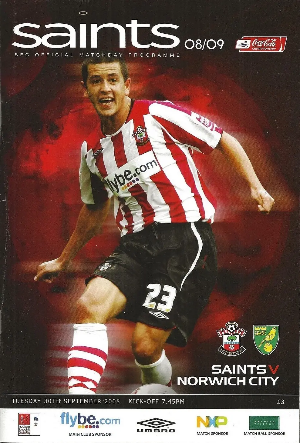 Southampton vs. Norwich City (September 30, 2008)
