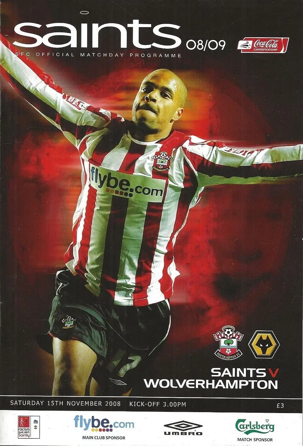 Southampton vs. Wolverhampton Wanderers (November 15, 2008)