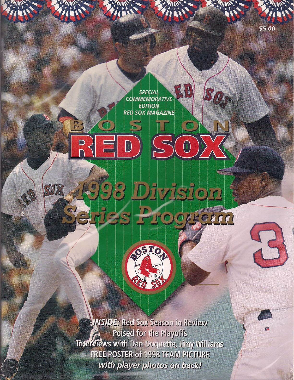 1998 Boston Red Sox ALDS program