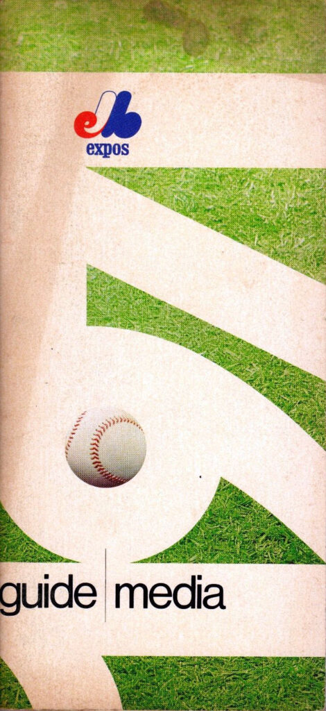 1971 Montreal Expos media guide